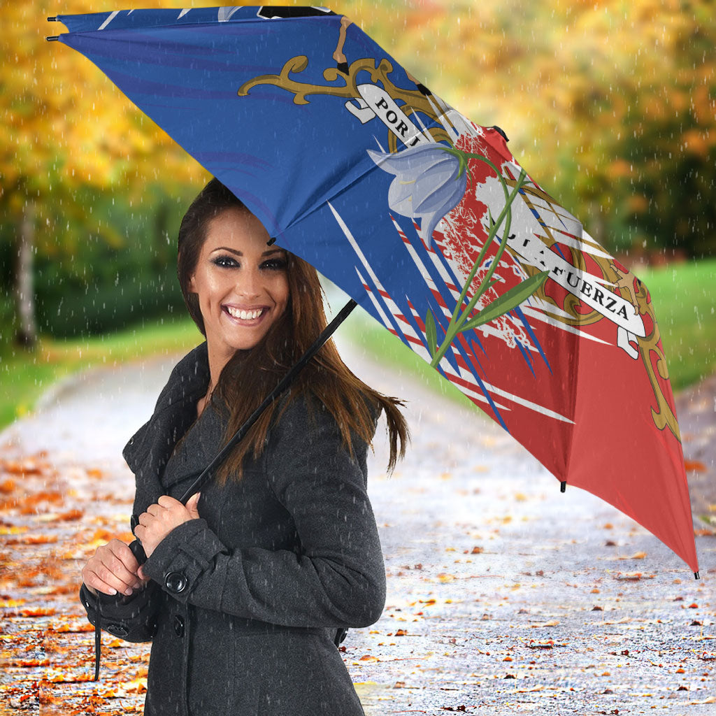 Chile Flag Map Umbrella Happy Independence Day