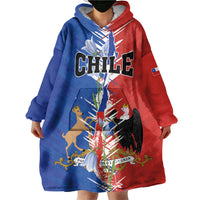 Personalized Chile Flag Map Wearable Blanket Hoodie Happy Independence Day
