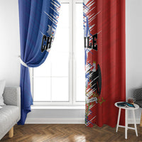 Chile Flag Map Window Curtain Happy Independence Day