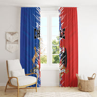 Chile Flag Map Window Curtain Happy Independence Day