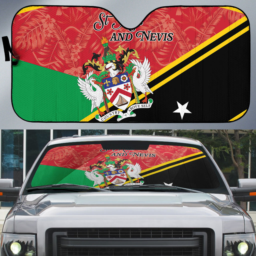 Saint Kitts and Nevis Auto Sun Shade Happy Independence Day