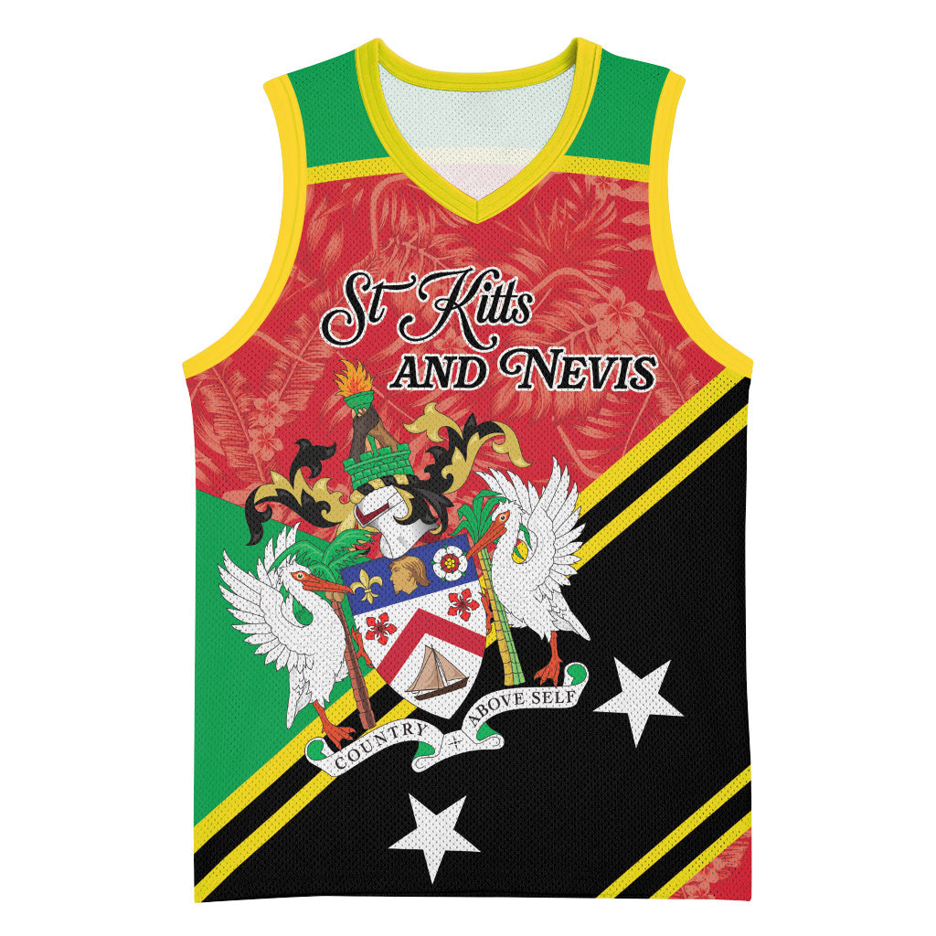 Personalized Saint Kitts and Nevis Basketball Jersey Happy Independence Day