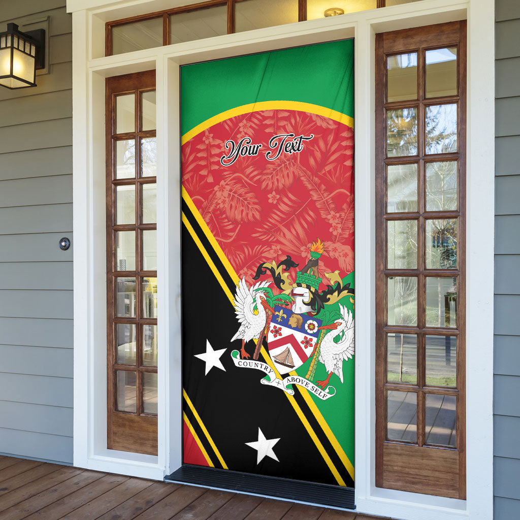 Personalized Saint Kitts and Nevis Door Cover Happy Independence Day