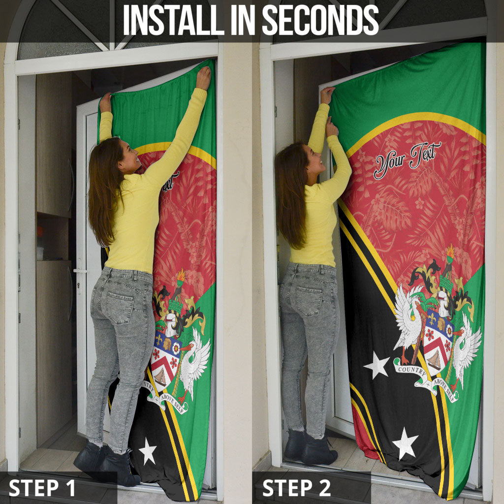Personalized Saint Kitts and Nevis Door Cover Happy Independence Day