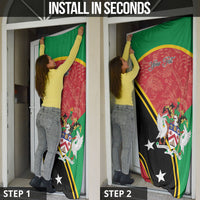 Personalized Saint Kitts and Nevis Door Cover Happy Independence Day