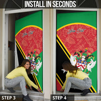 Personalized Saint Kitts and Nevis Door Cover Happy Independence Day