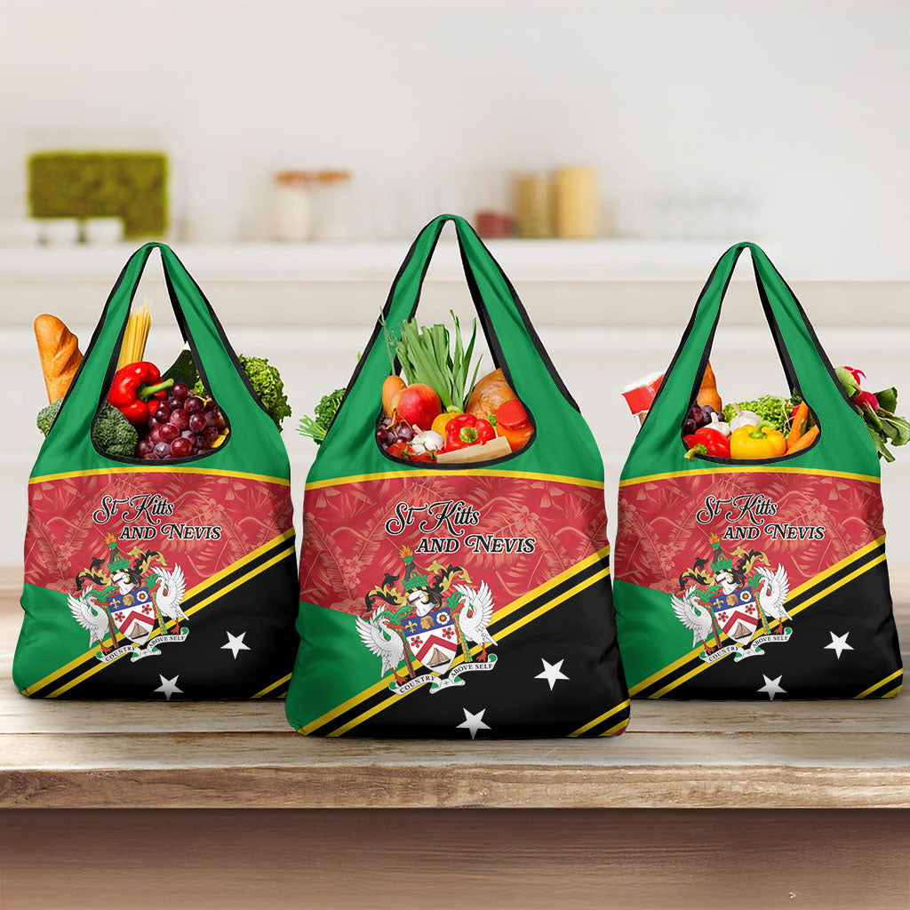 Saint Kitts and Nevis Grocery Bag Happy Independence Day