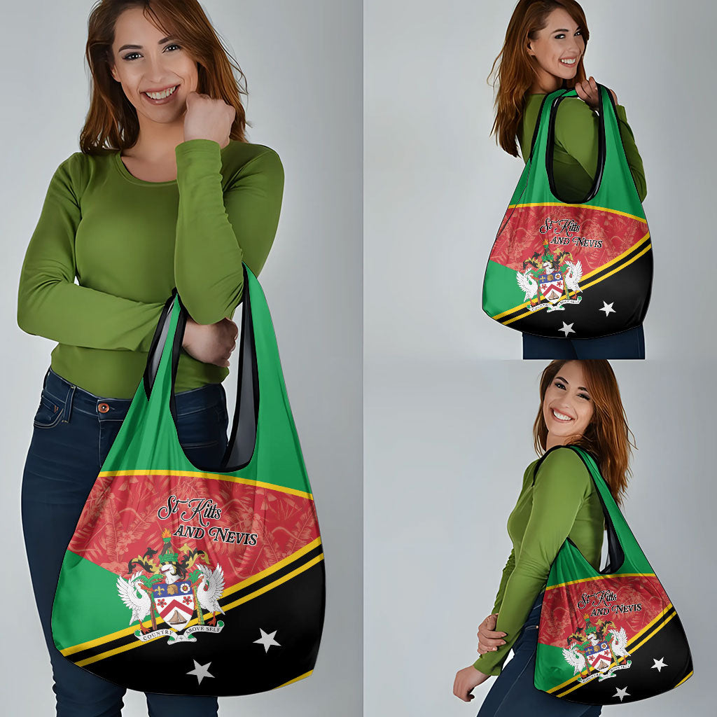 Saint Kitts and Nevis Grocery Bag Happy Independence Day
