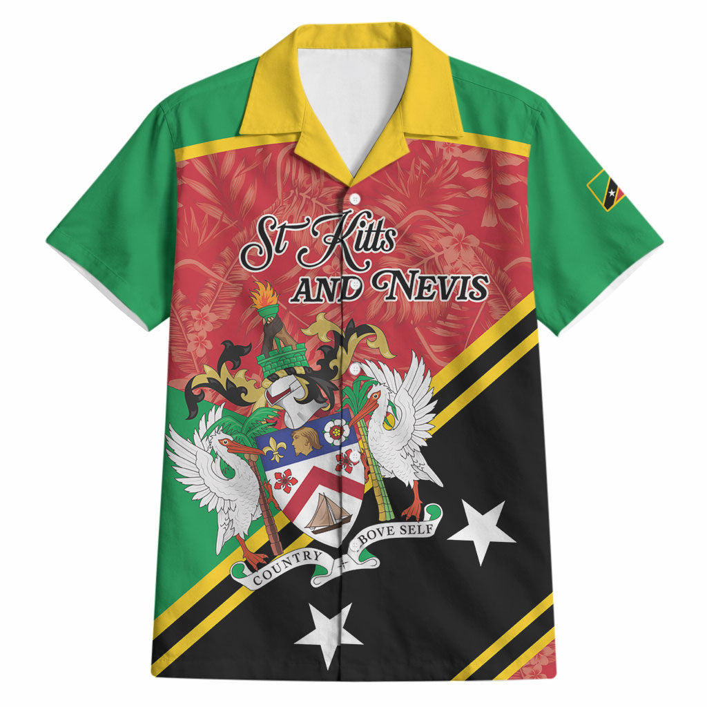 Personalized Saint Kitts and Nevis Hawaiian Shirt Happy Independence Day