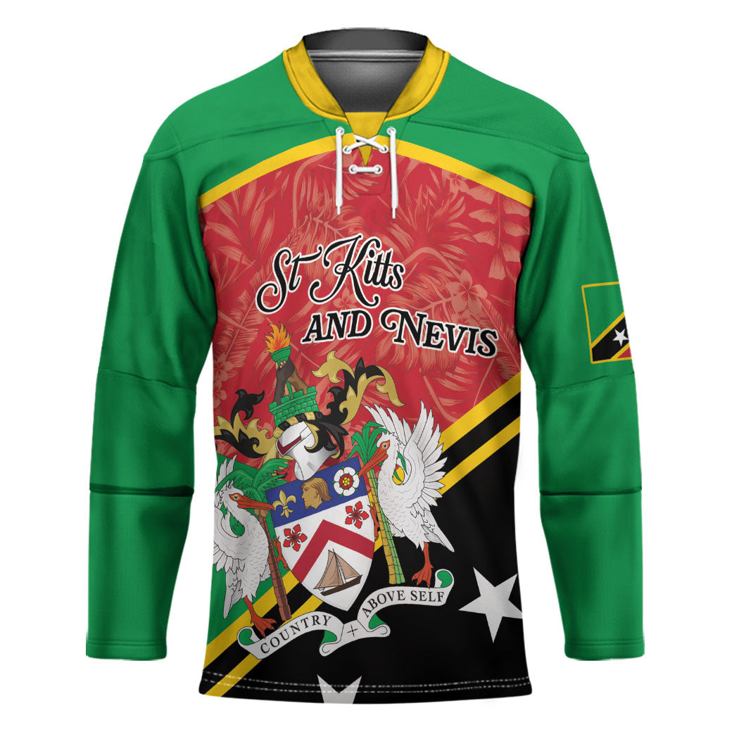 Personalized Saint Kitts and Nevis Hockey Jersey Happy Independence Day