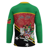 Personalized Saint Kitts and Nevis Hockey Jersey Happy Independence Day