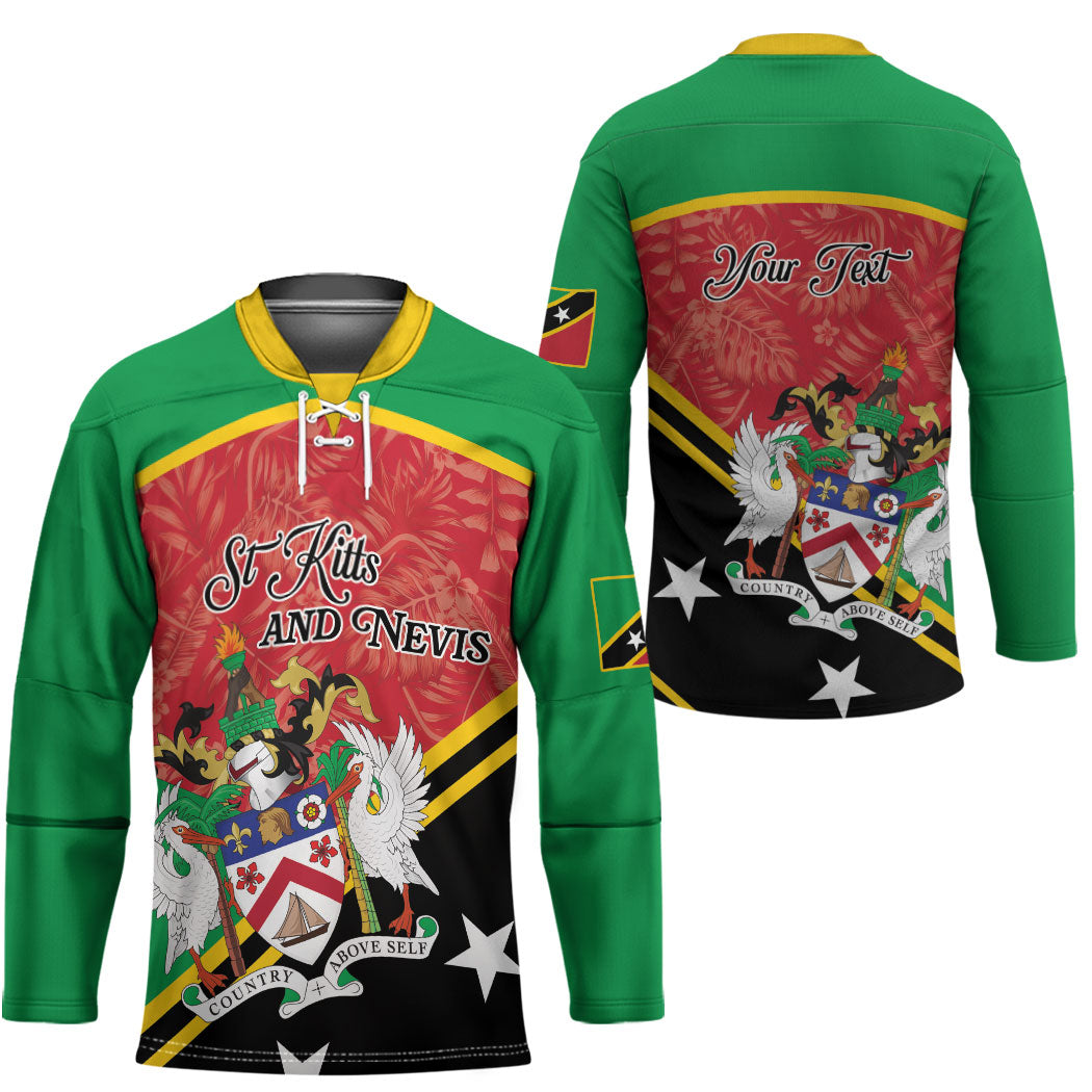 Personalized Saint Kitts and Nevis Hockey Jersey Happy Independence Day