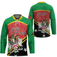 Personalized Saint Kitts and Nevis Hockey Jersey Happy Independence Day