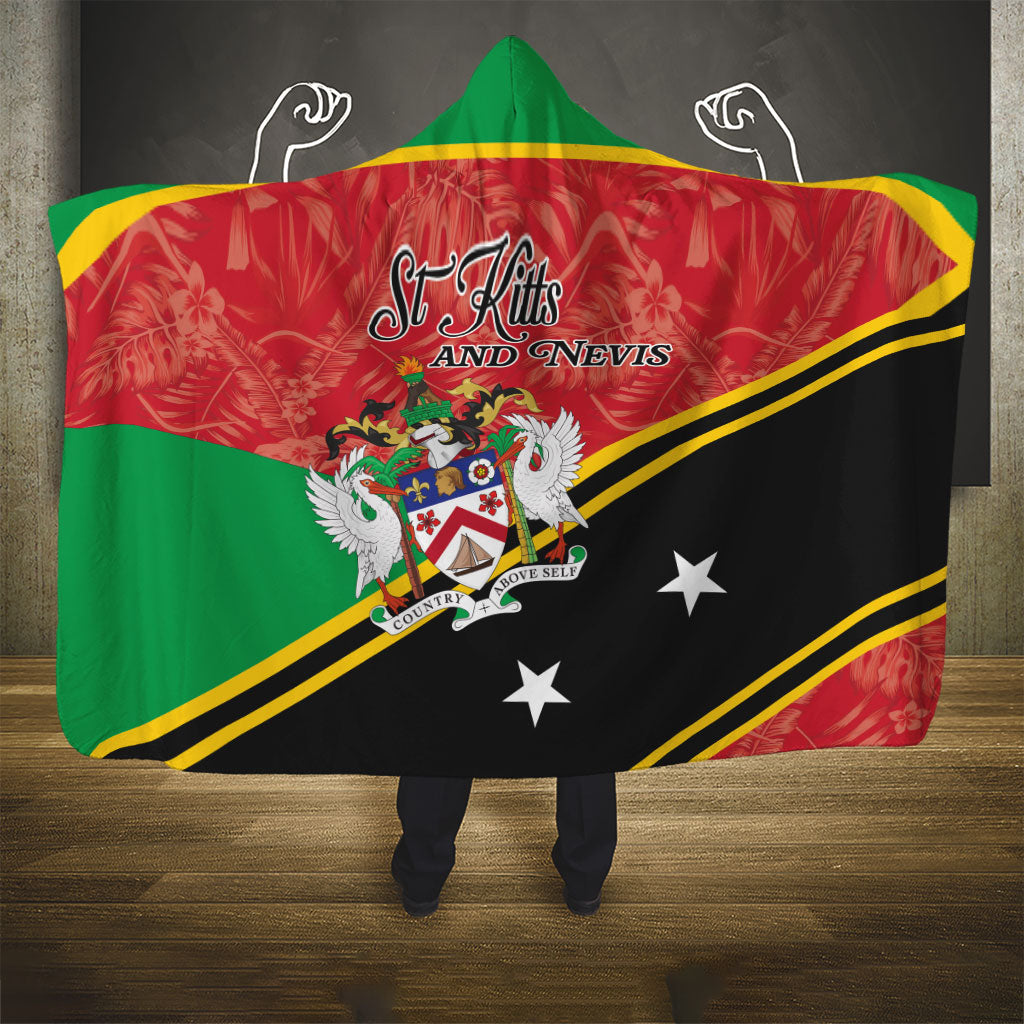 Saint Kitts and Nevis Hooded Blanket Happy Independence Day
