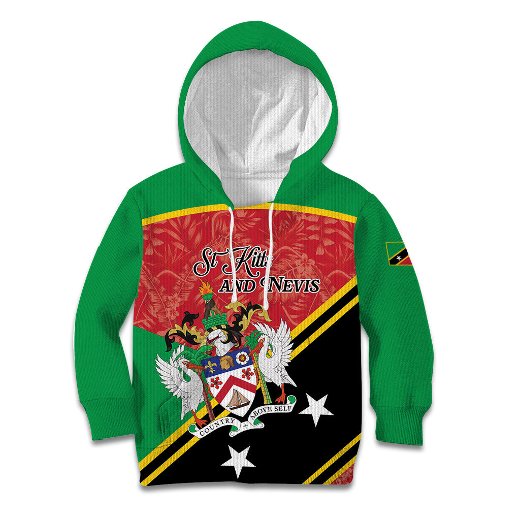 Personalized Saint Kitts and Nevis Kid Hoodie Happy Independence Day