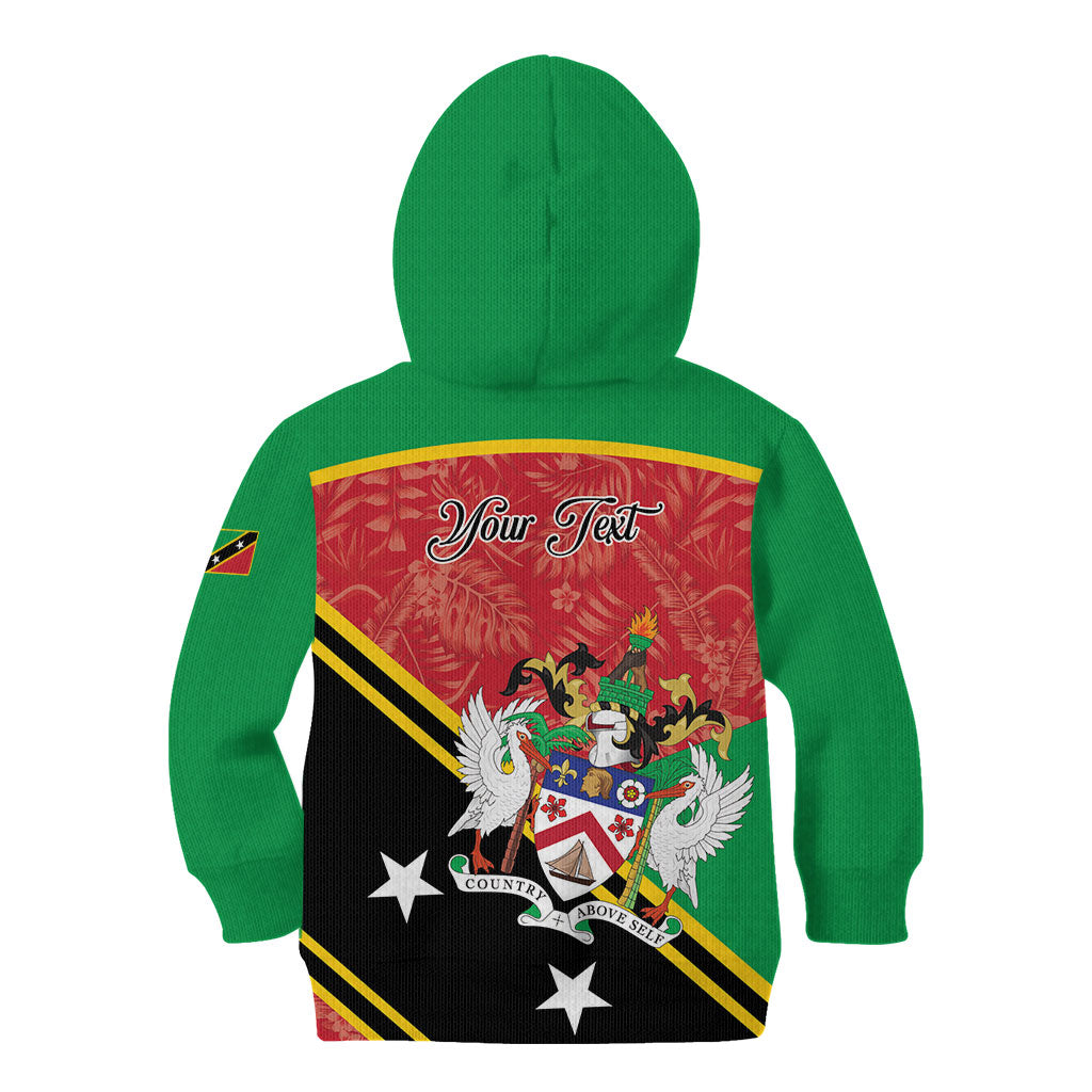 Personalized Saint Kitts and Nevis Kid Hoodie Happy Independence Day