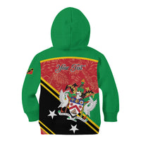 Personalized Saint Kitts and Nevis Kid Hoodie Happy Independence Day