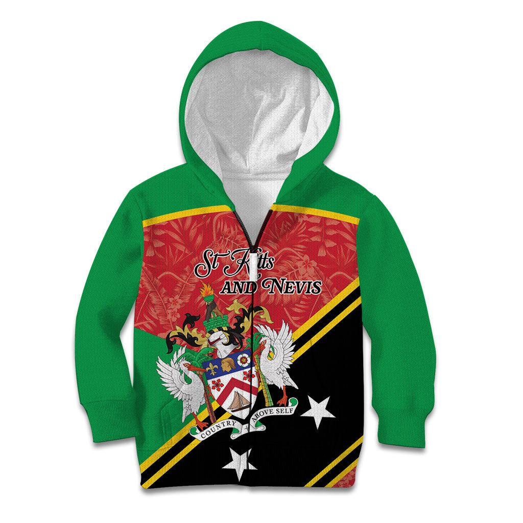 Personalized Saint Kitts and Nevis Kid Hoodie Happy Independence Day