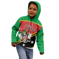 Personalized Saint Kitts and Nevis Kid Hoodie Happy Independence Day