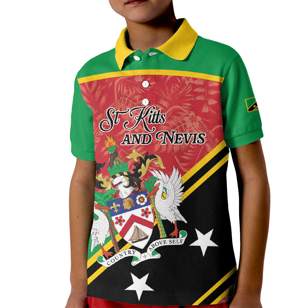 Personalized Saint Kitts and Nevis Kid Polo Shirt Happy Independence Day