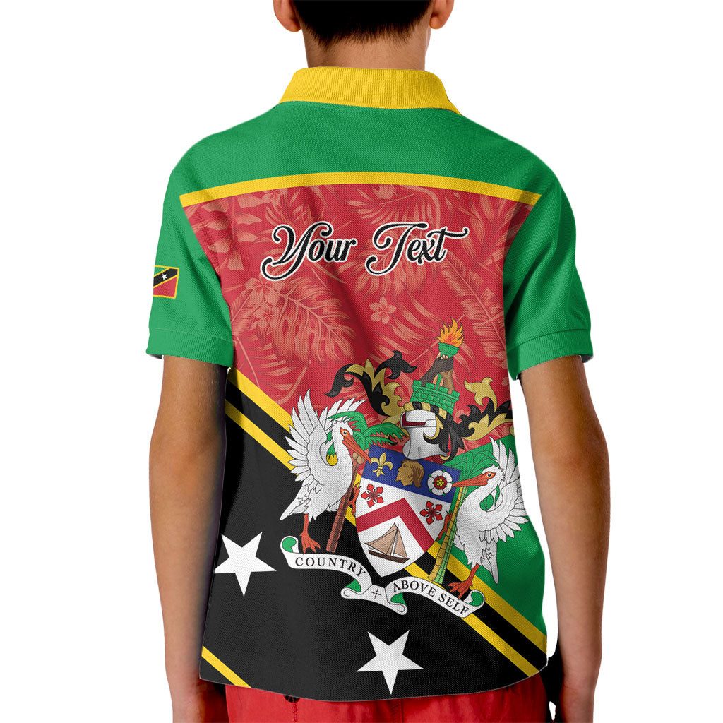 Personalized Saint Kitts and Nevis Kid Polo Shirt Happy Independence Day