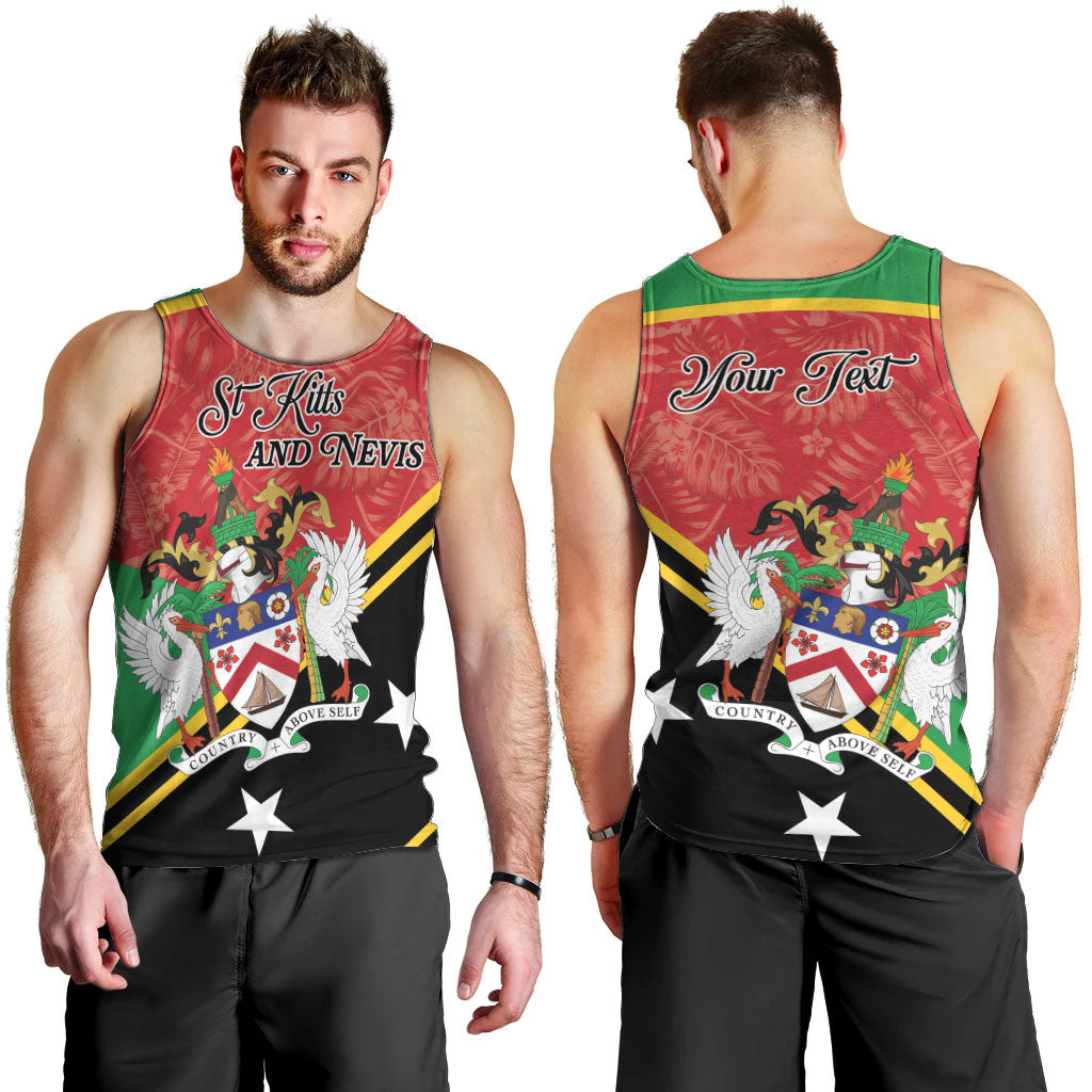 Personalized Saint Kitts and Nevis Men Tank Top Happy Independence Day