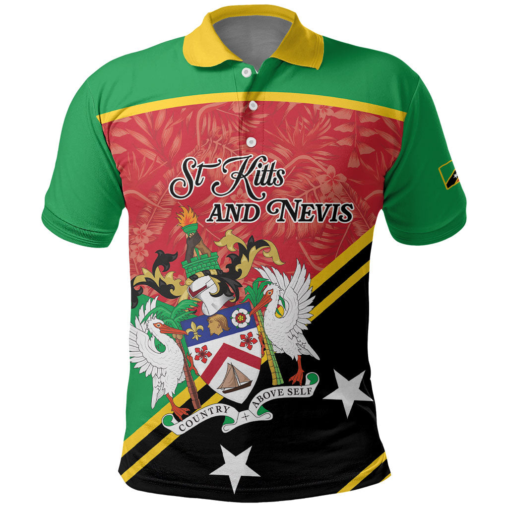 Personalized Saint Kitts and Nevis Polo Shirt Happy Independence Day