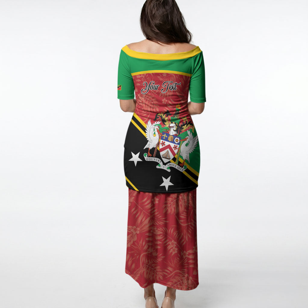 Personalized Saint Kitts and Nevis Puletasi Happy Independence Day