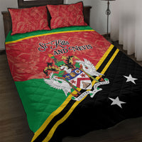 Saint Kitts and Nevis Quilt Bed Set Happy Independence Day