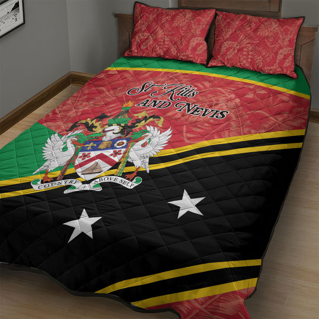 Saint Kitts and Nevis Quilt Bed Set Happy Independence Day