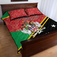Saint Kitts and Nevis Quilt Bed Set Happy Independence Day