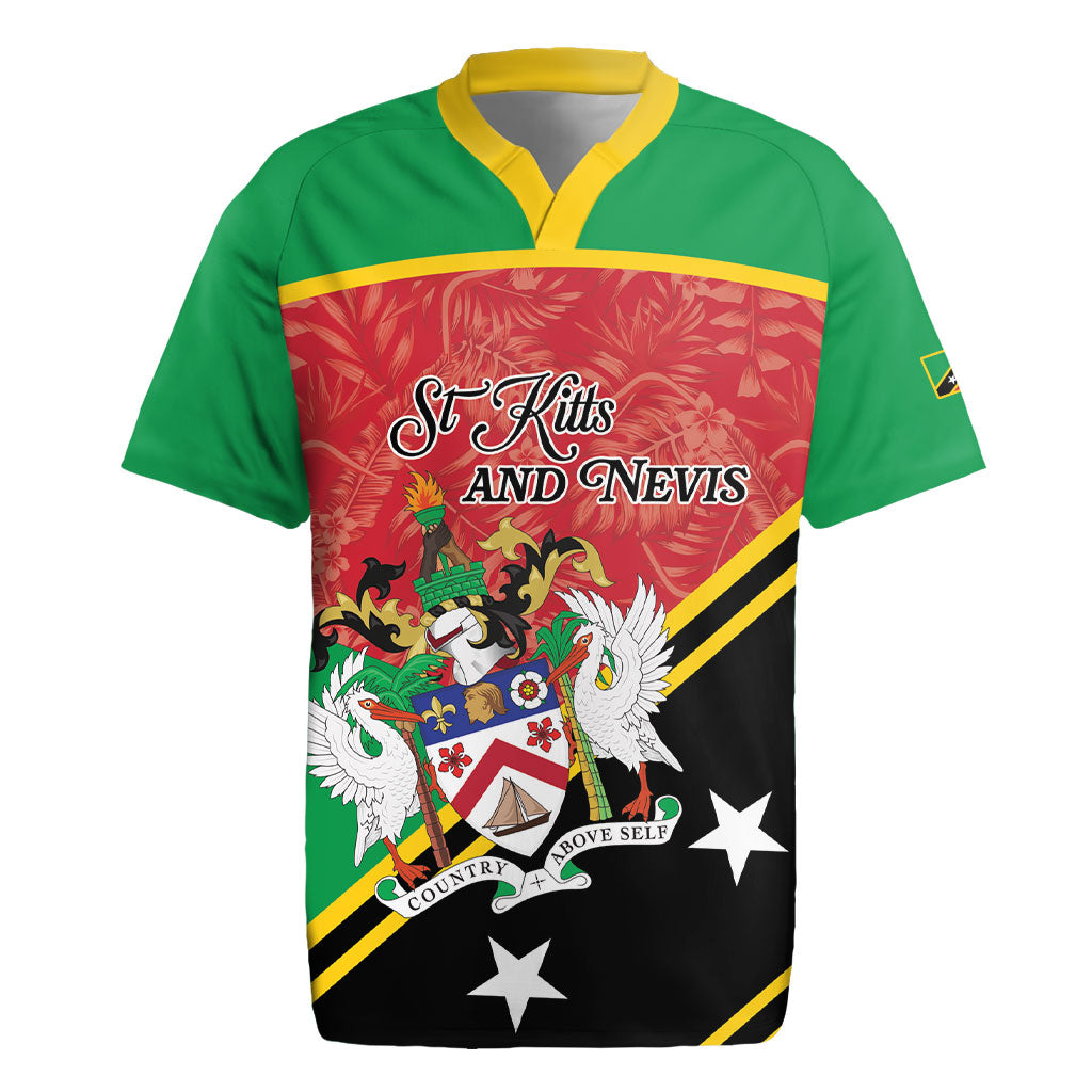Personalized Saint Kitts and Nevis Rugby Jersey Happy Independence Day