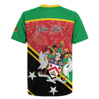 Personalized Saint Kitts and Nevis Rugby Jersey Happy Independence Day