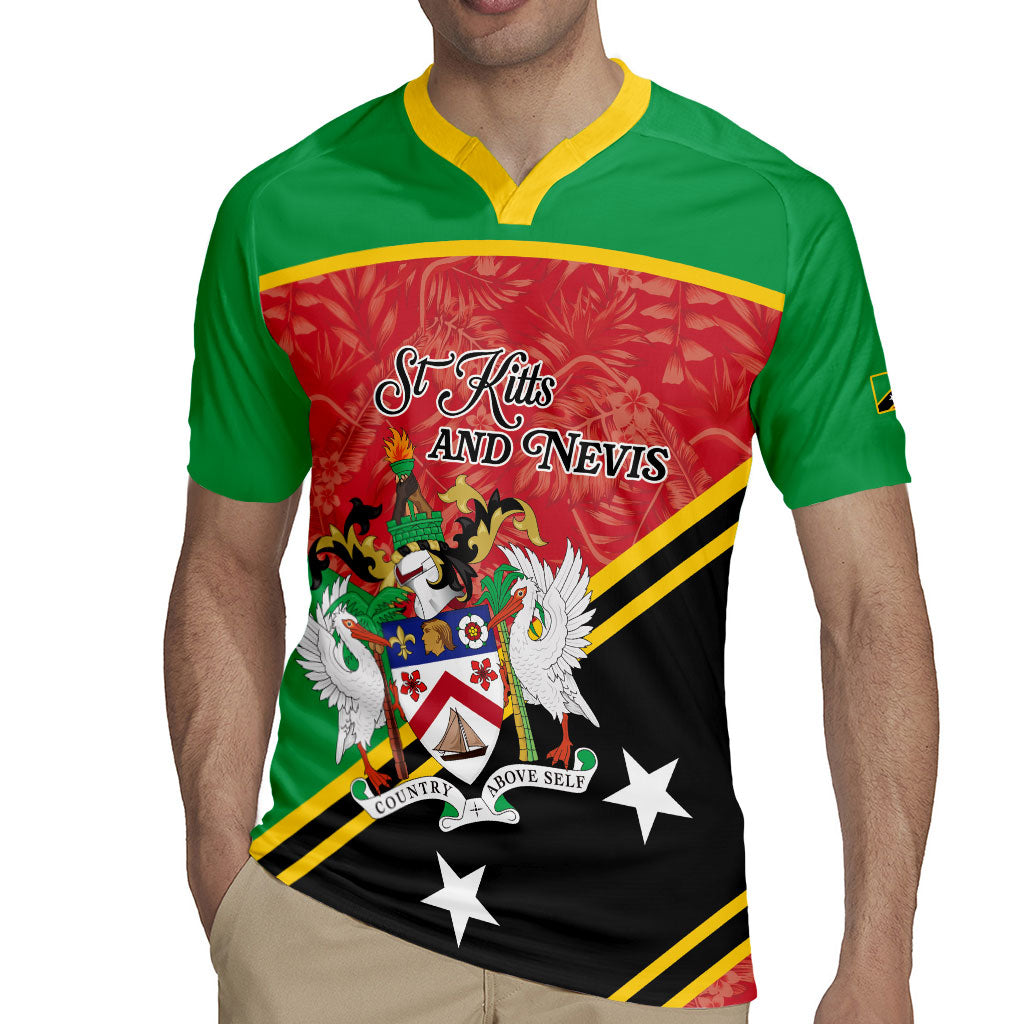 Personalized Saint Kitts and Nevis Rugby Jersey Happy Independence Day