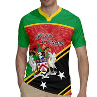 Personalized Saint Kitts and Nevis Rugby Jersey Happy Independence Day