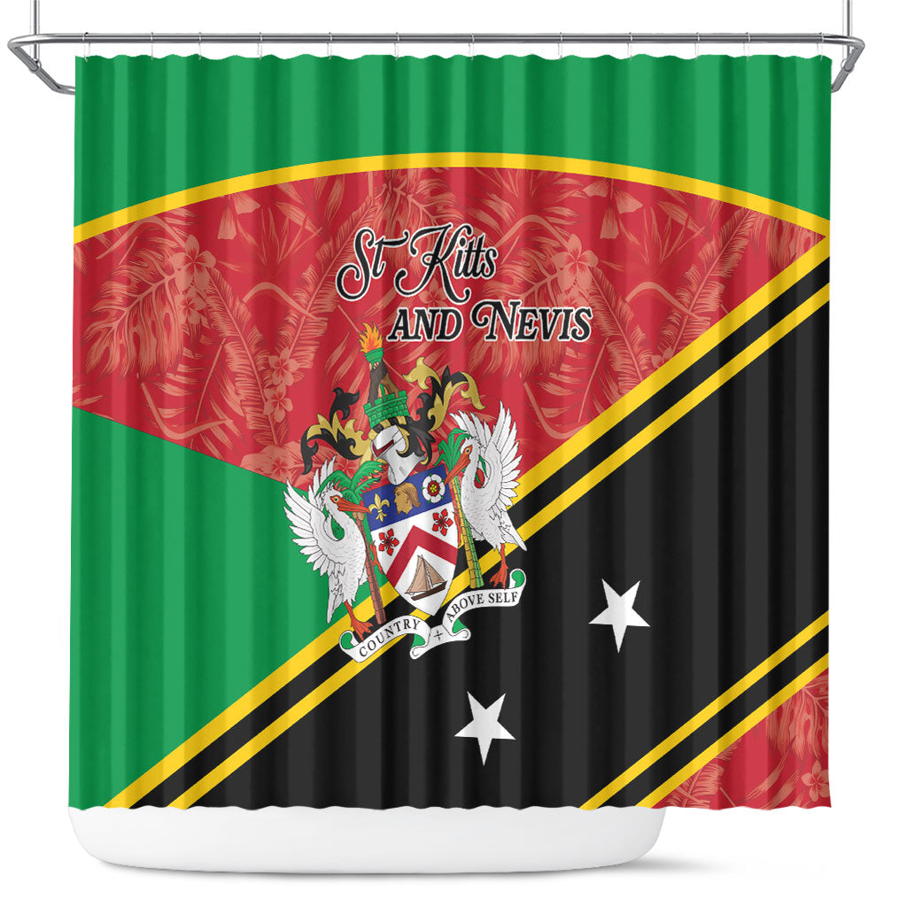Saint Kitts and Nevis Shower Curtain Happy Independence Day