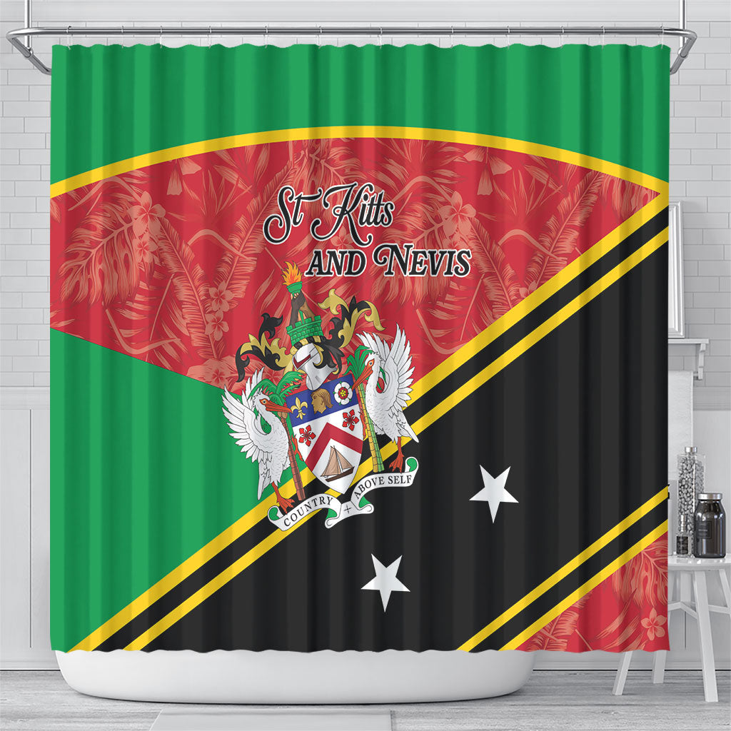 Saint Kitts and Nevis Shower Curtain Happy Independence Day