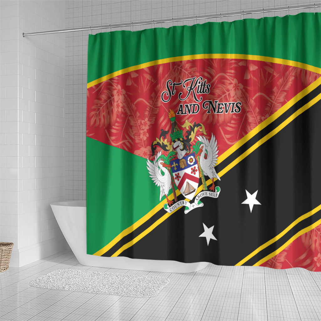 Saint Kitts and Nevis Shower Curtain Happy Independence Day