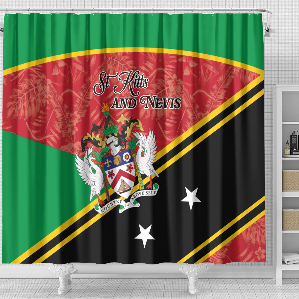 Saint Kitts and Nevis Shower Curtain Happy Independence Day