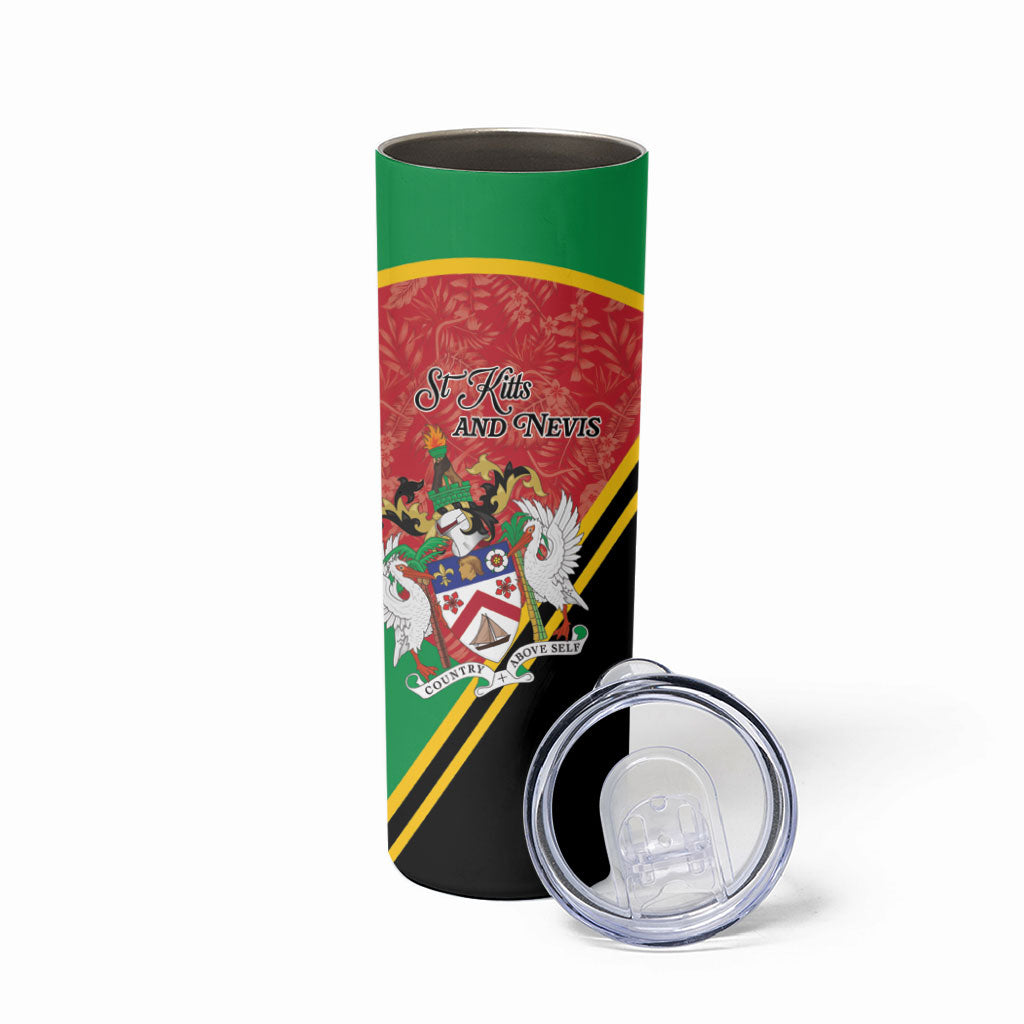 Personalized Saint Kitts and Nevis Skinny Tumbler Happy Independence Day