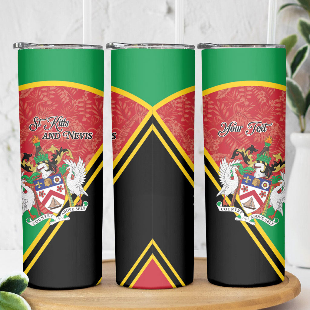 Personalized Saint Kitts and Nevis Skinny Tumbler Happy Independence Day