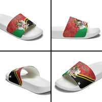 Saint Kitts and Nevis Slide Sandals Happy Independence Day
