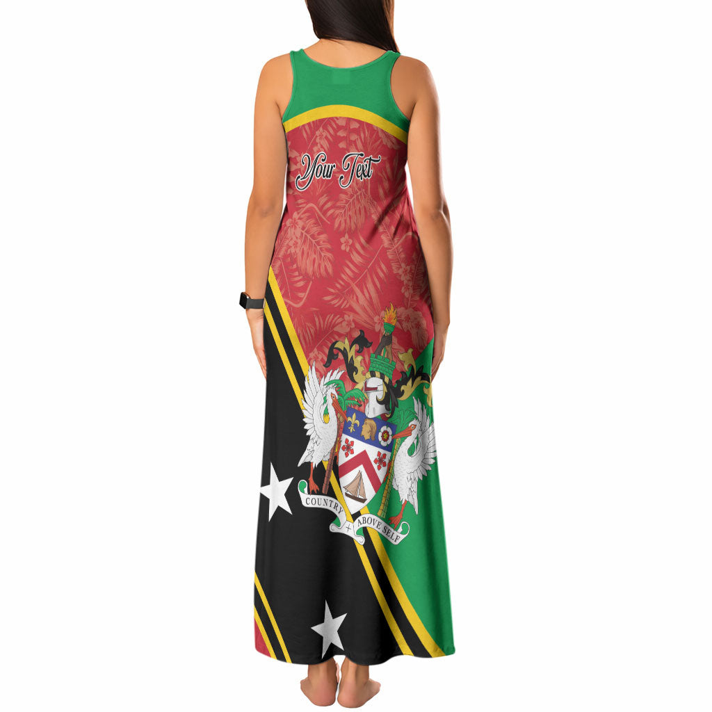 Personalized Saint Kitts and Nevis Tank Maxi Dress Happy Independence Day