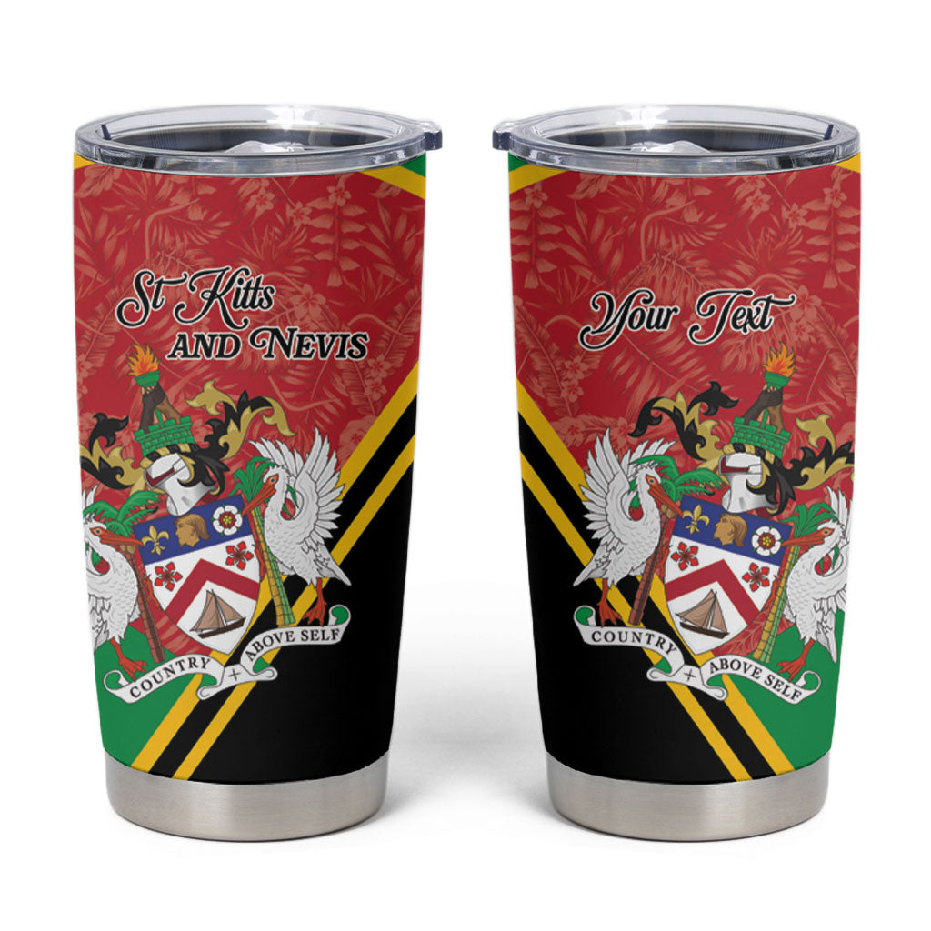 Personalized Saint Kitts and Nevis Tumbler Cup Happy Independence Day