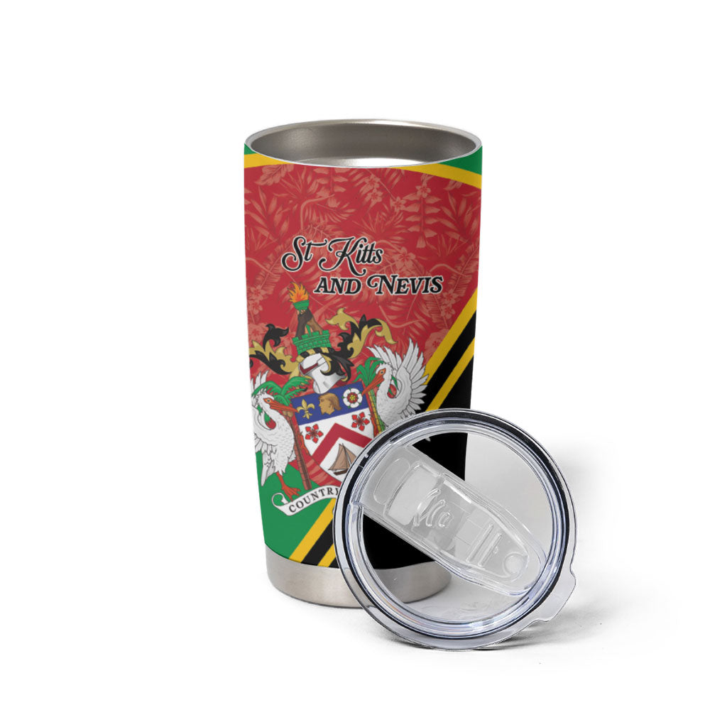 Personalized Saint Kitts and Nevis Tumbler Cup Happy Independence Day