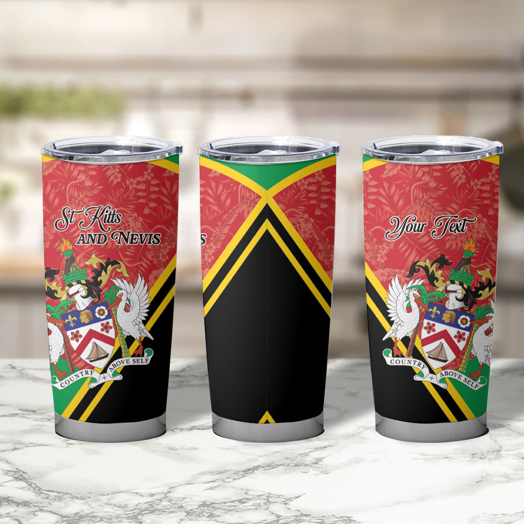 Personalized Saint Kitts and Nevis Tumbler Cup Happy Independence Day