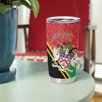Personalized Saint Kitts and Nevis Tumbler Cup Happy Independence Day