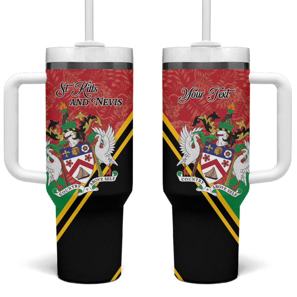 Personalized Saint Kitts and Nevis Tumbler With Handle Happy Independence Day