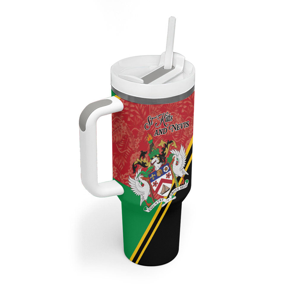 Personalized Saint Kitts and Nevis Tumbler With Handle Happy Independence Day