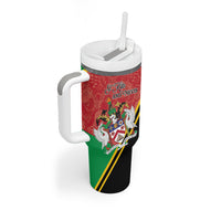 Personalized Saint Kitts and Nevis Tumbler With Handle Happy Independence Day